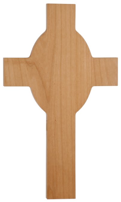 Personalized Genuine Red Alder Cross