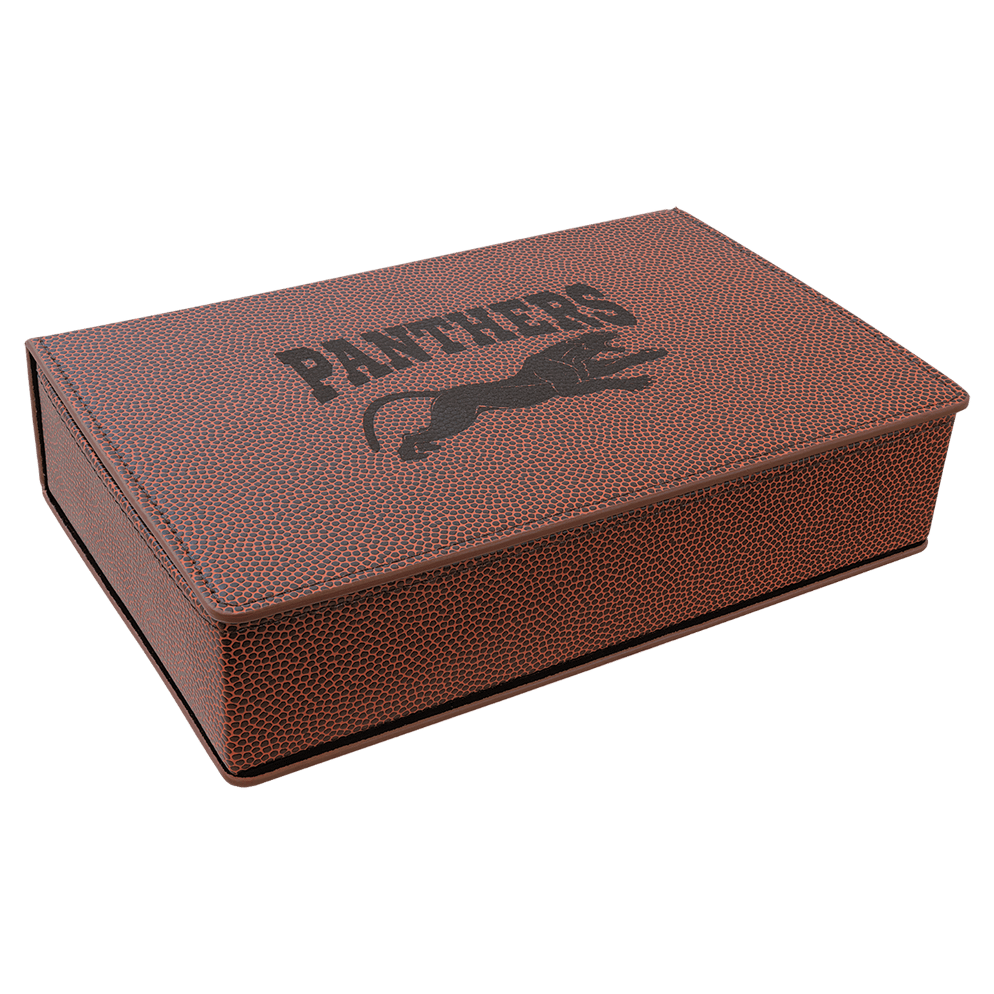 Custom Football Leatherette Flask Set - Leatherette