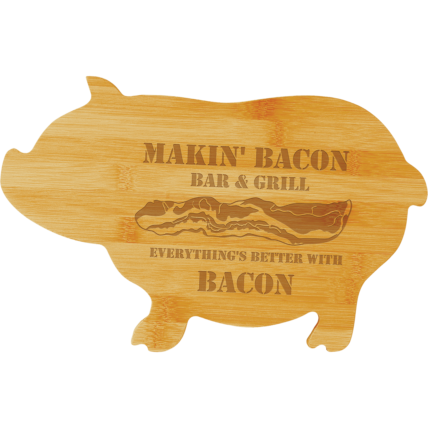 Custom Bamboo Pig Cutting Board