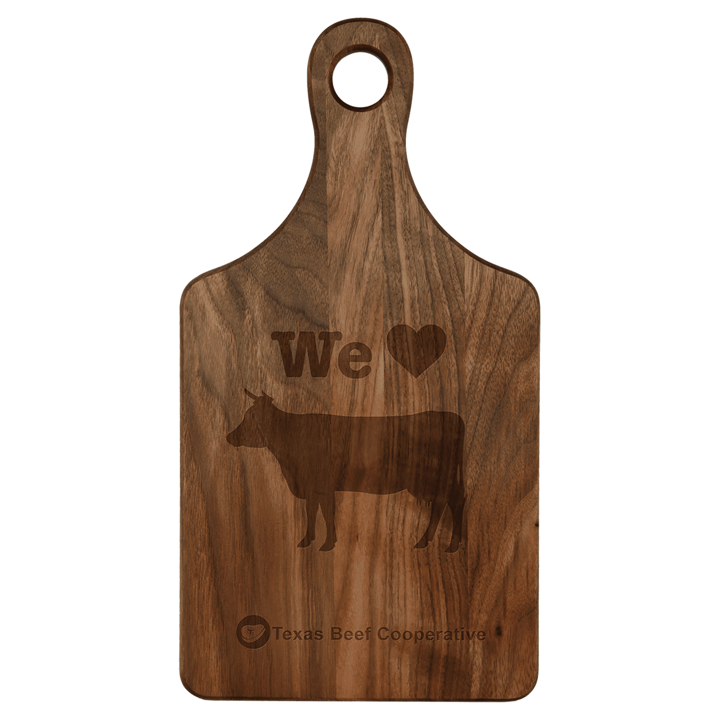 Custom Walnut Paddle Shaped Cutting Board