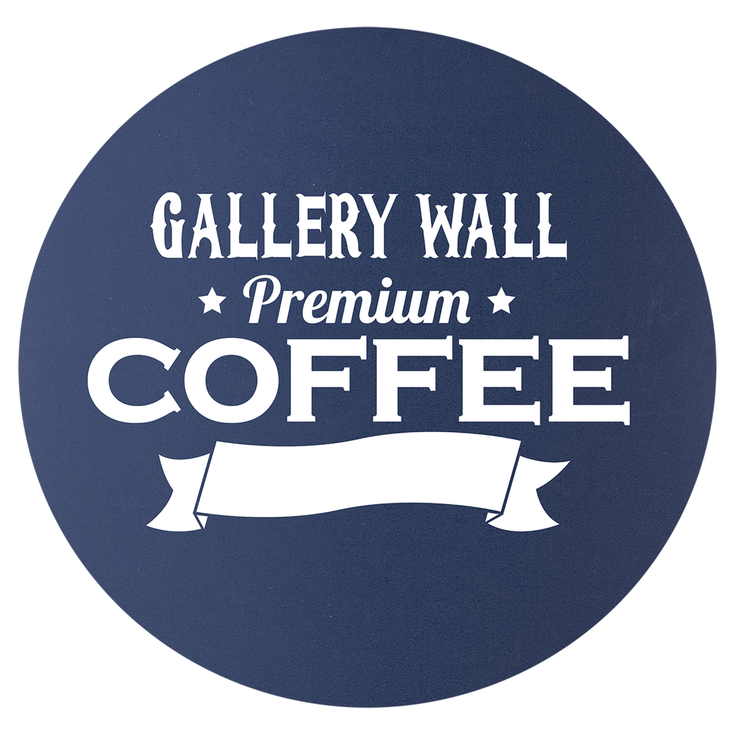 Custom Navy Blue Round Silicone Grip Coaster