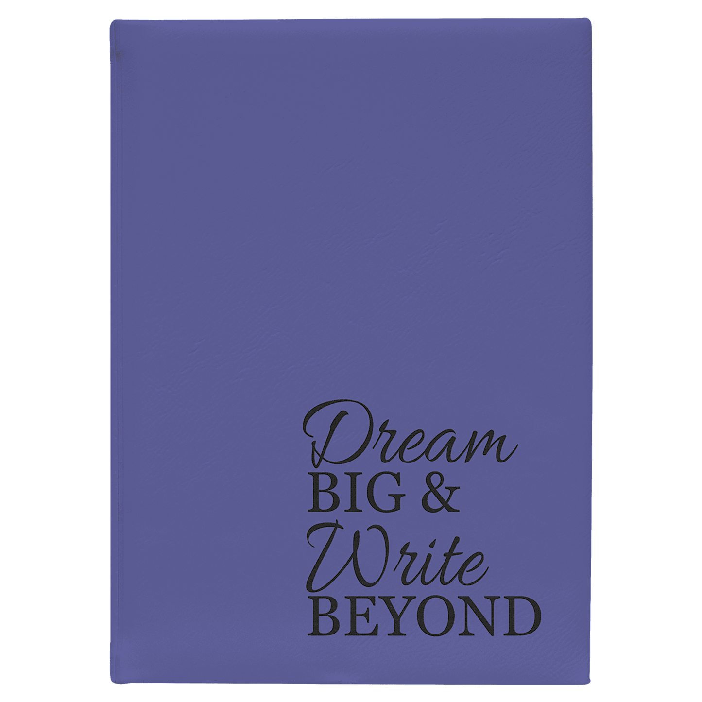 Personalized Purple Leatherette Journal - Leatherette