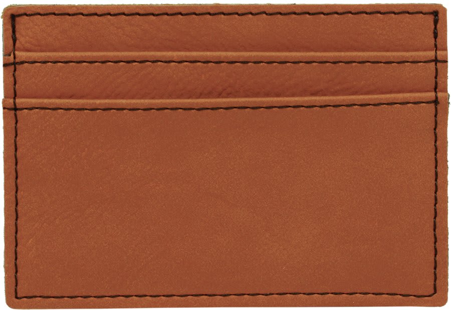 Personalized Rawhide Leatherette Wallet Clip - Leatherette