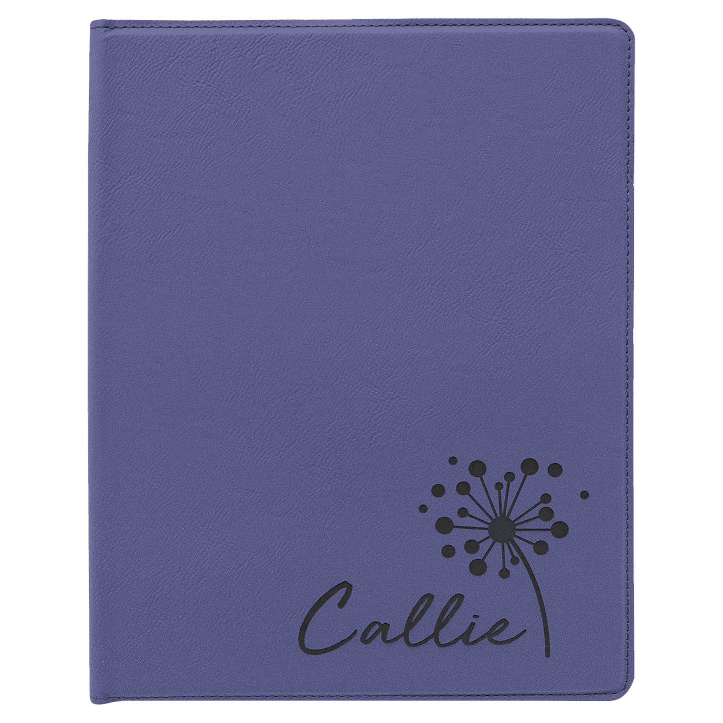 Personalized Purple Leatherette Portfolio - Leatherette