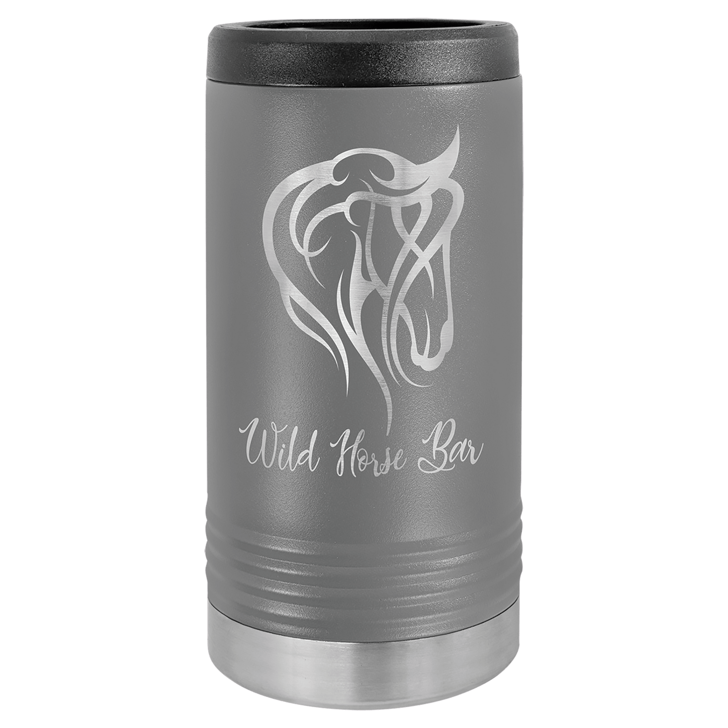 Custom Dark Gray Polar Camel Slim Beverage Holder