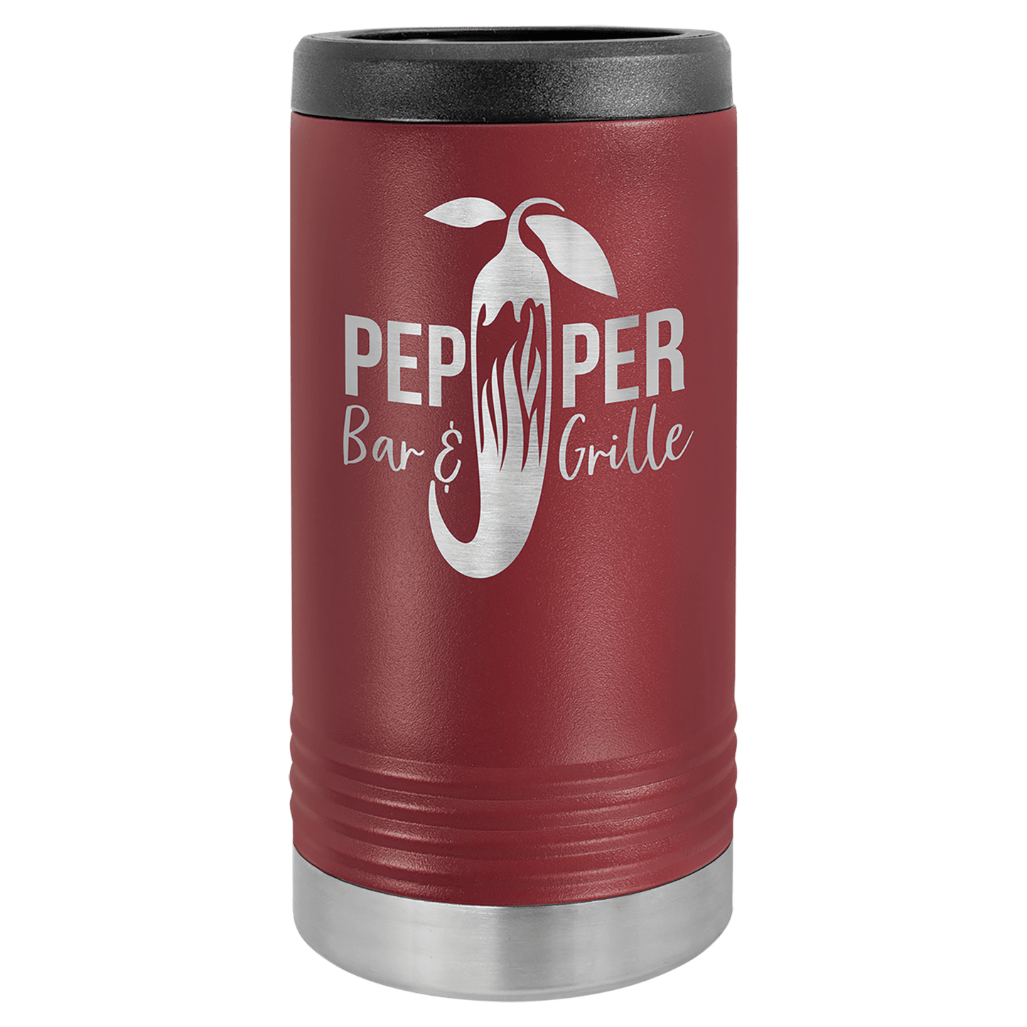 Custom Maroon Polar Camel Slim Beverage Holder