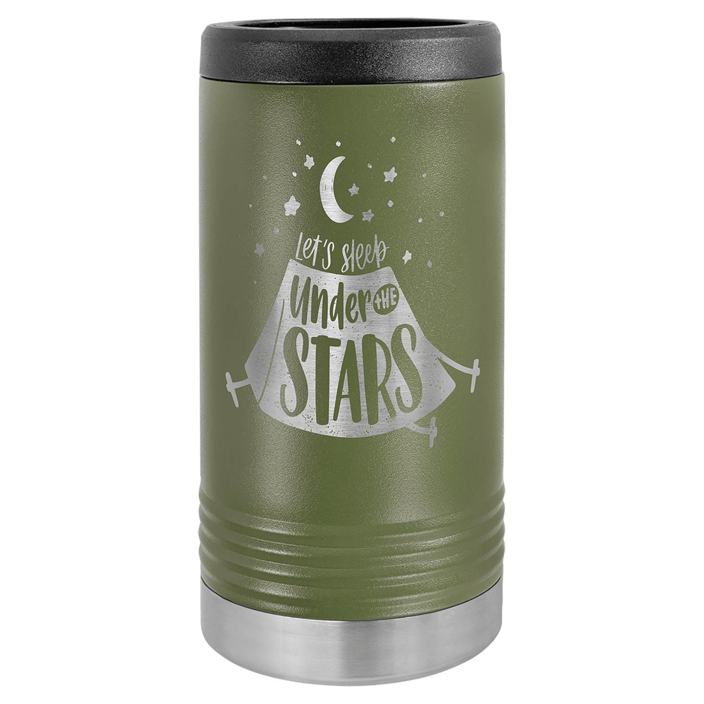 Custom Olive Green Polar Camel Slim Beverage Holder