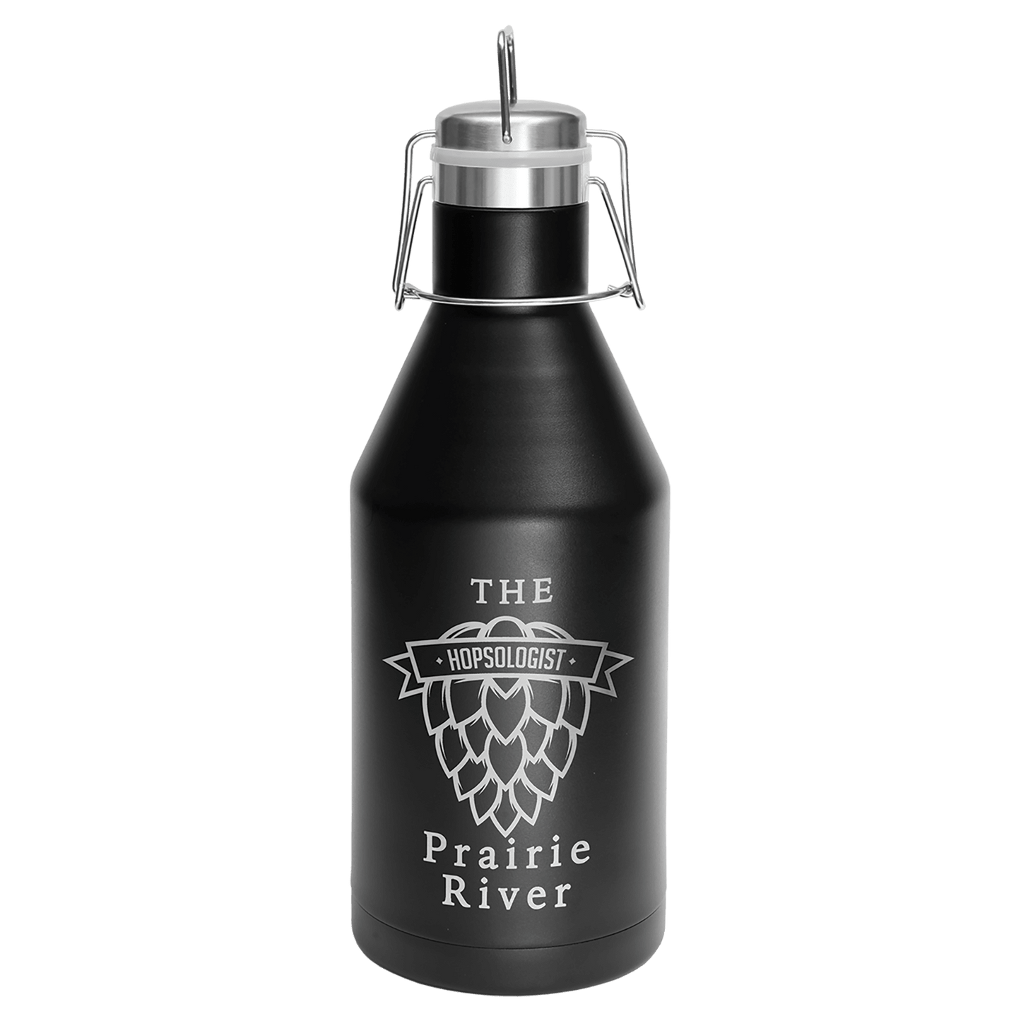 Custom Black 64 oz. Polar Camel Growler