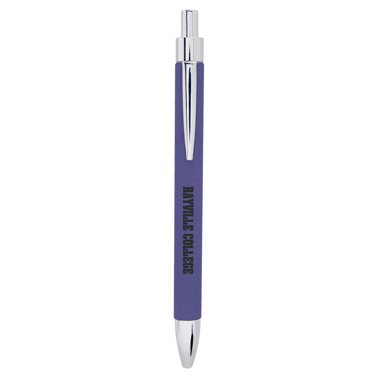 Personalized Purple Leatherette Ballpoint Pen - Leatherette