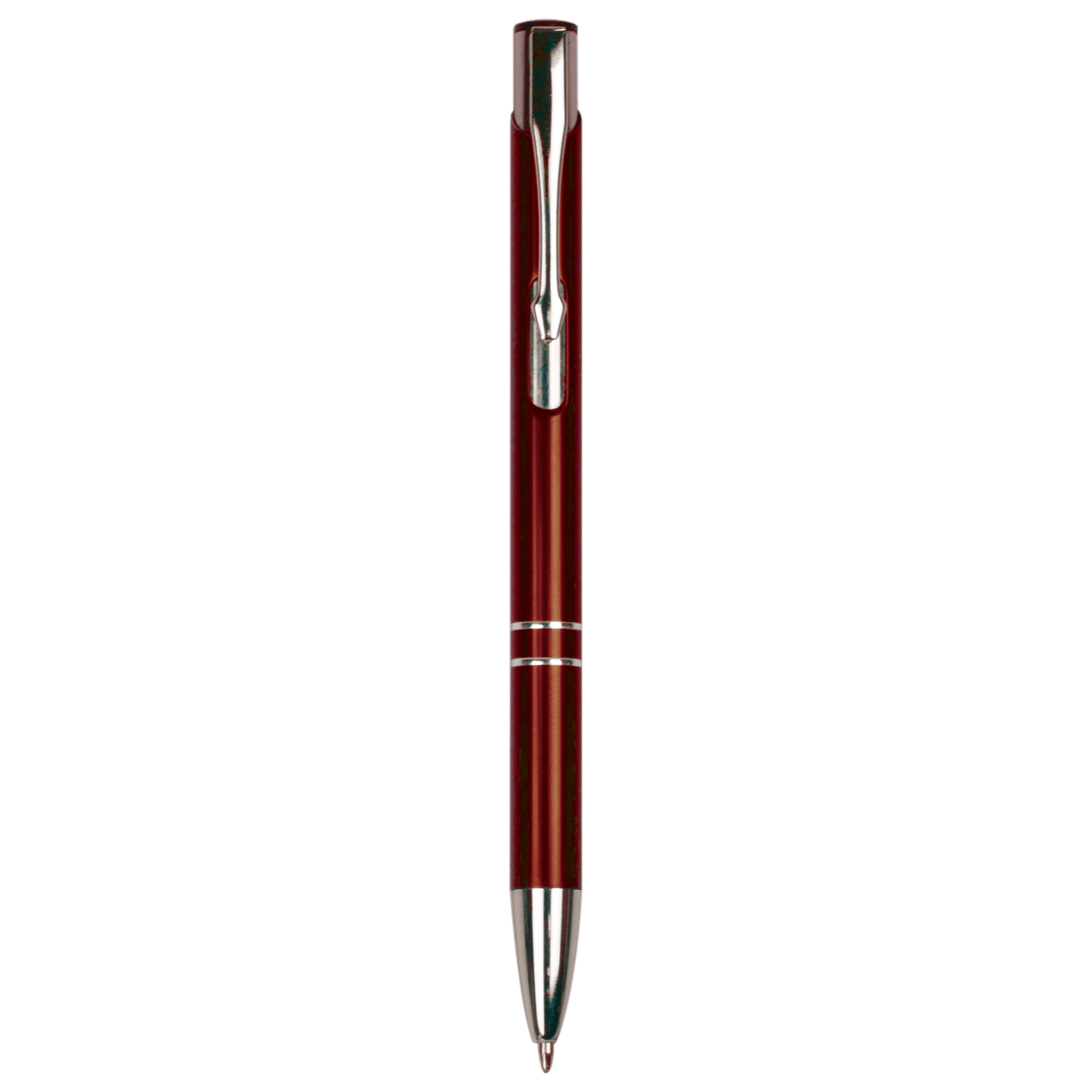Personalized Gloss Burgundy Anodized Aluminum Ballpoint Pen