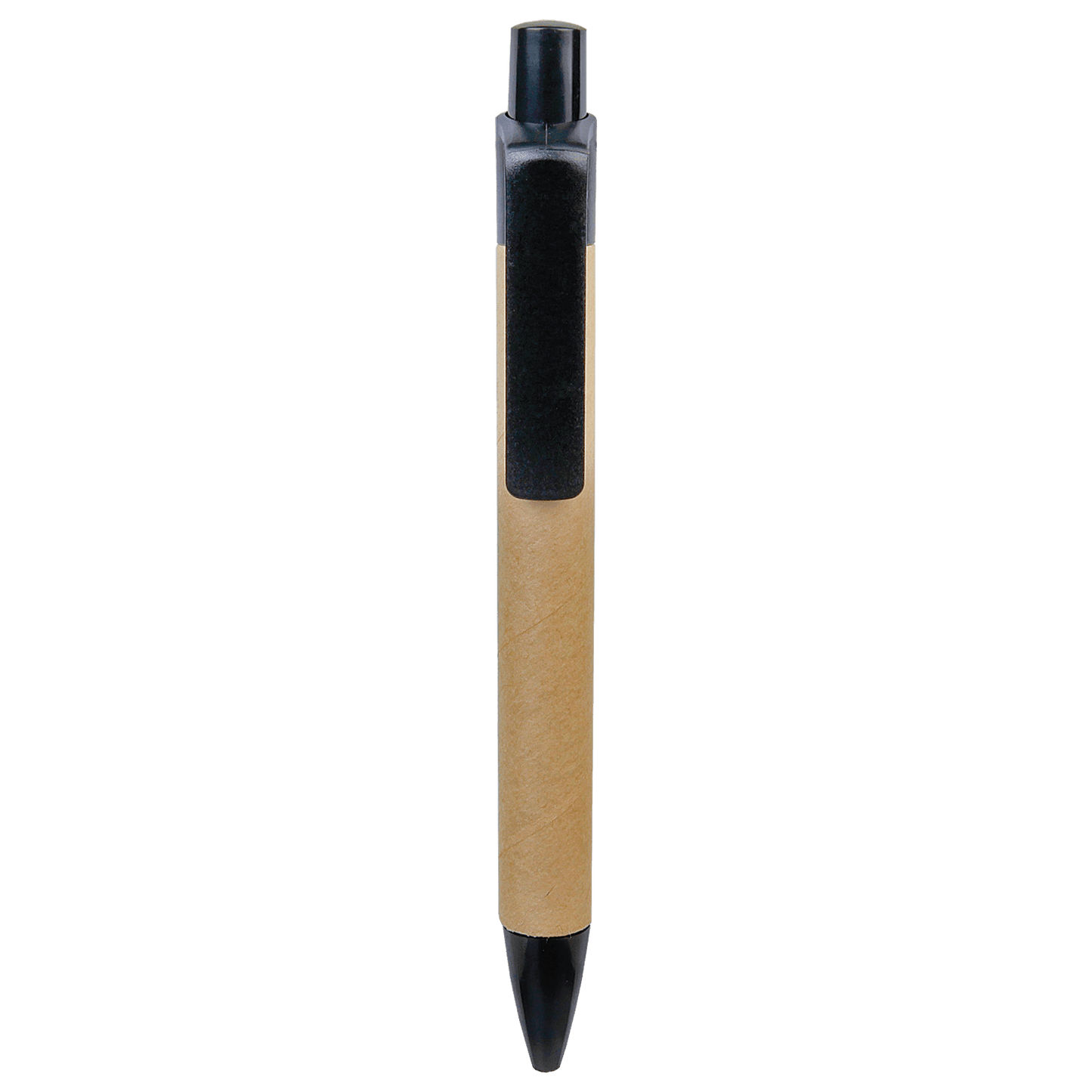 Personalized Recycled Paper Ballpoint Pen with Black Trim