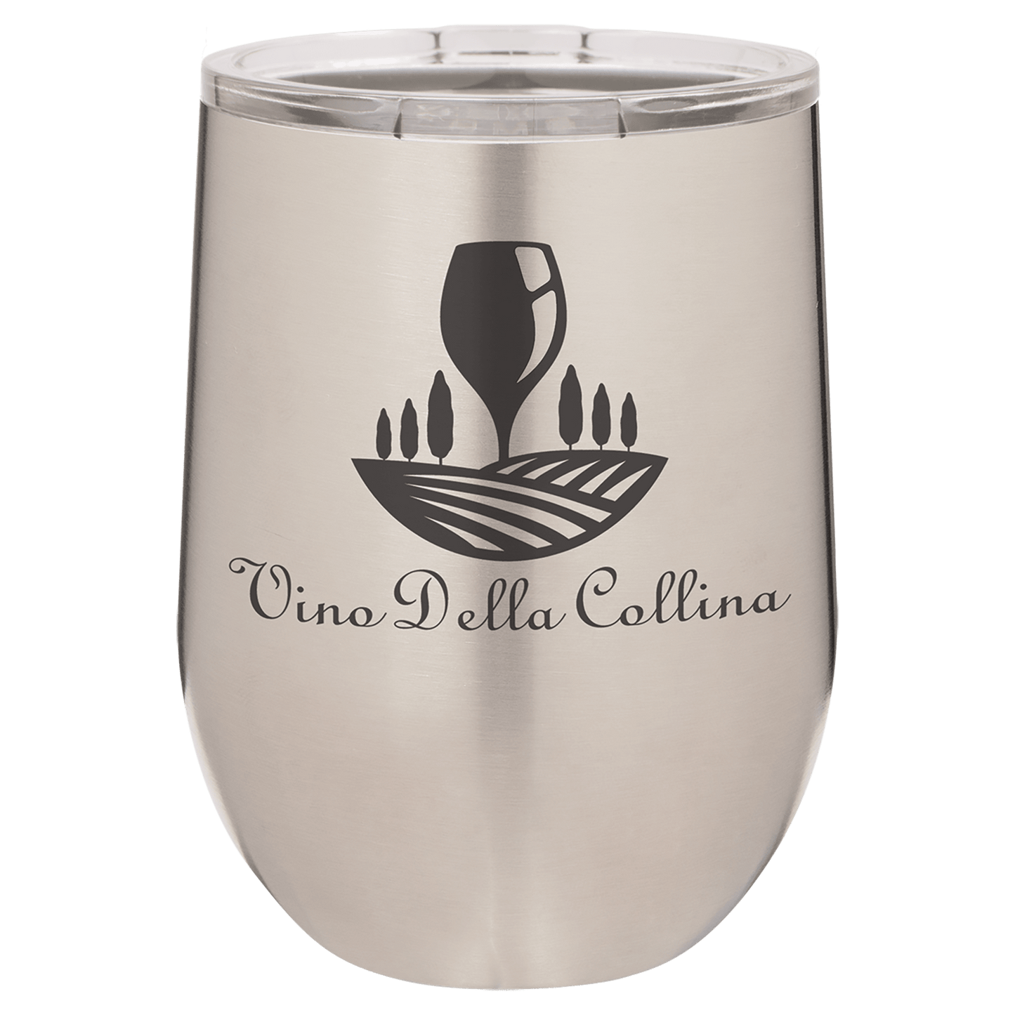 Stainless Steel 12 oz. Polar Camel Stemless Wine Personalized Glass