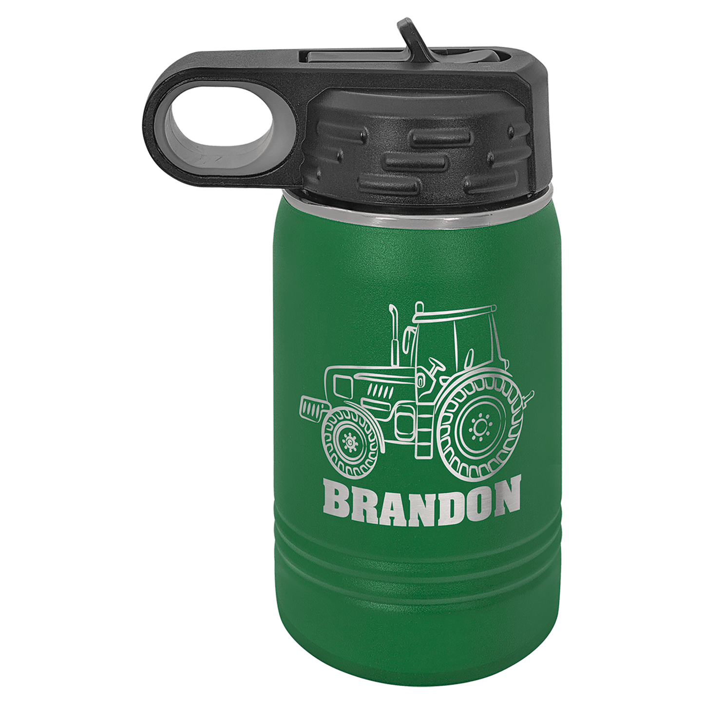 Green 12 oz. Polar Camel Water Personalized Water Bottle