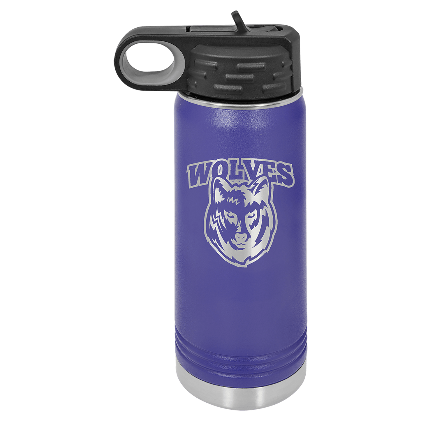 Purple 20 oz. Polar Camel Water Personalized Water Bottle