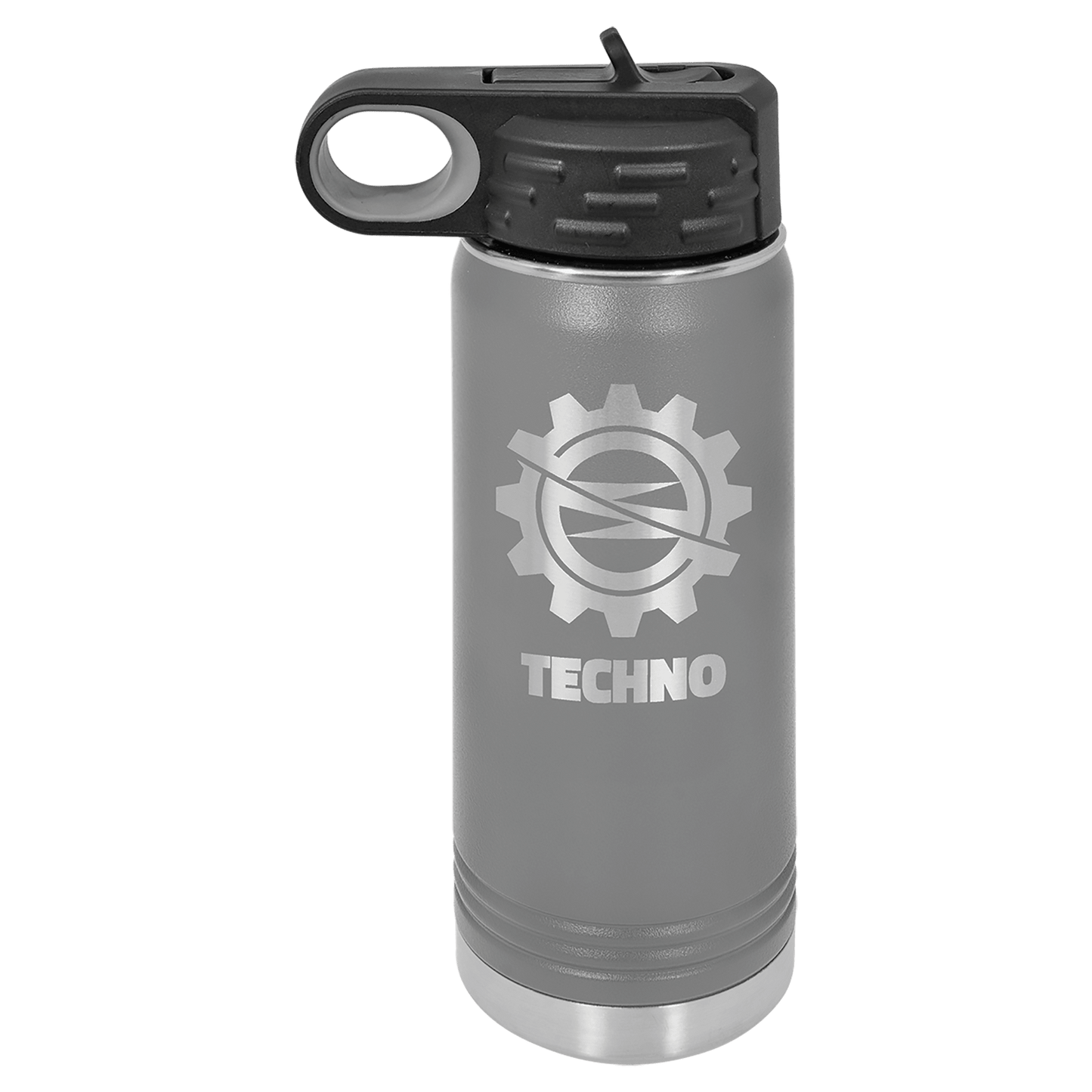 Dark Gray 20 oz. Polar Camel Water Personalized Water Bottle