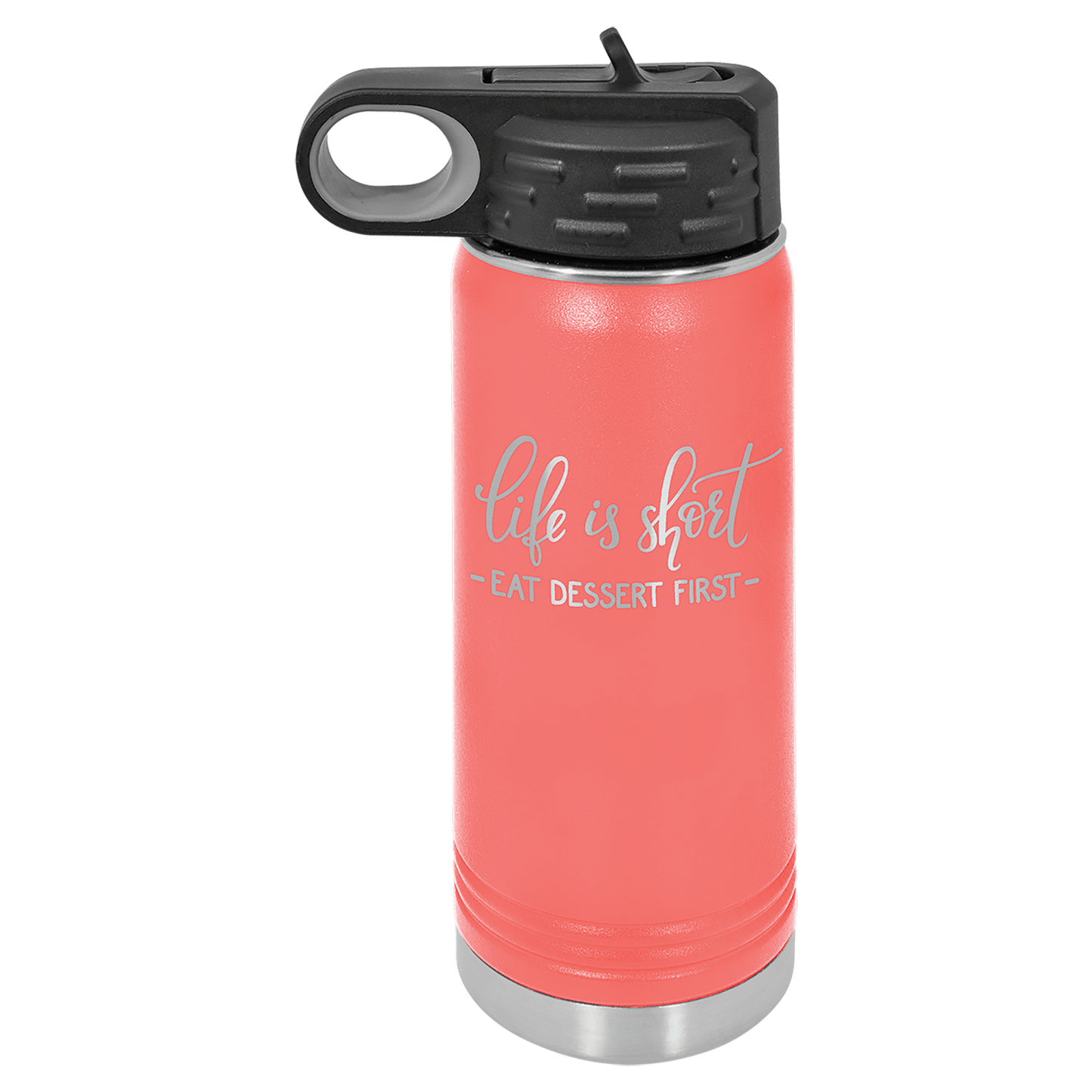 Coral 20 oz. Polar Camel Water Personalized Water Bottle