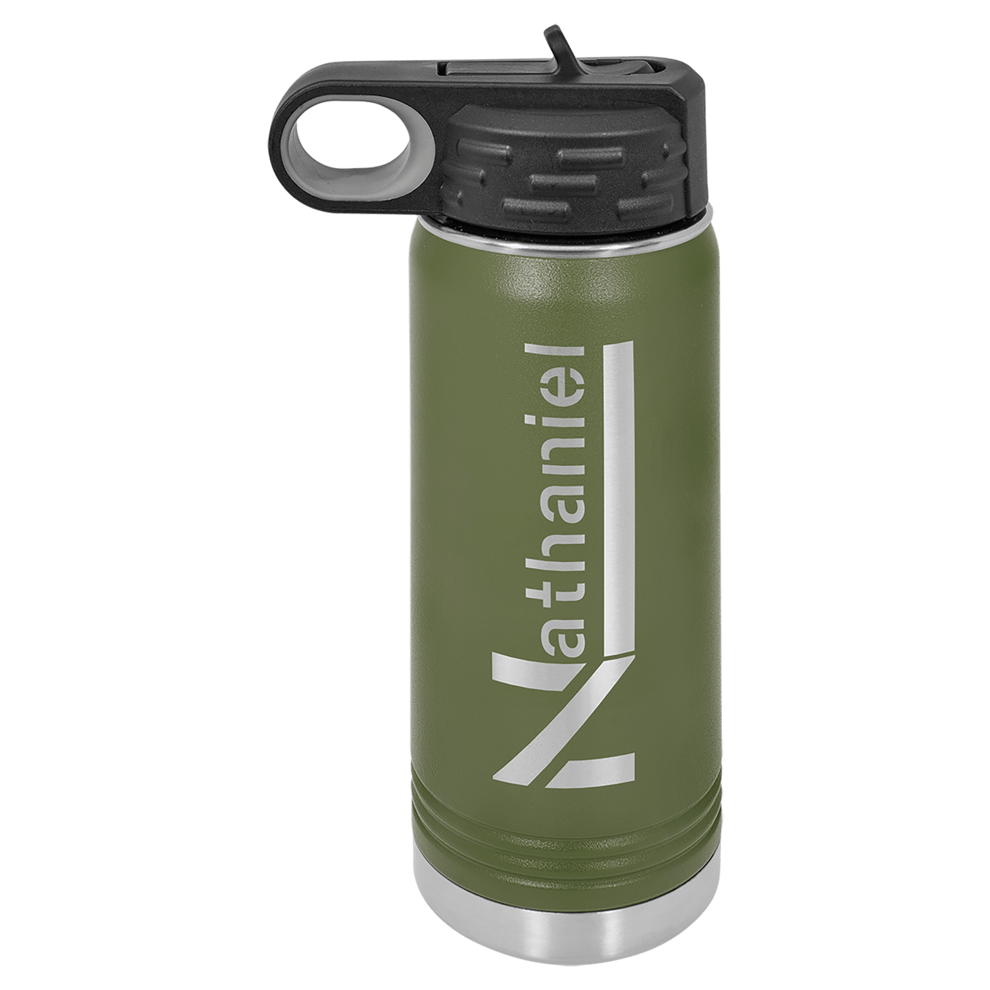 Olive Green 20 oz. Polar Camel Water Personalized Water Bottle