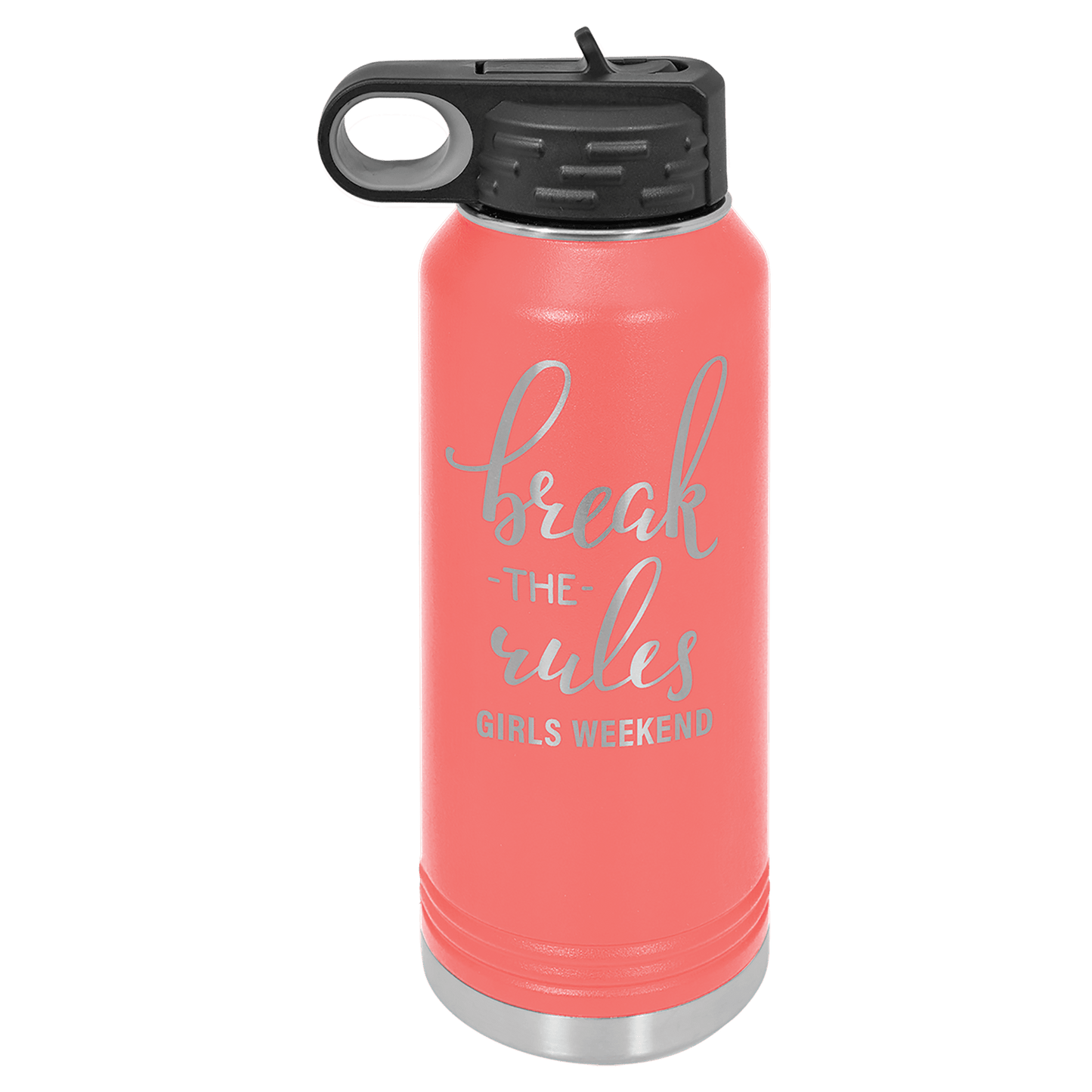 Coral 32 oz. Polar Camel Water Personalized Water Bottles