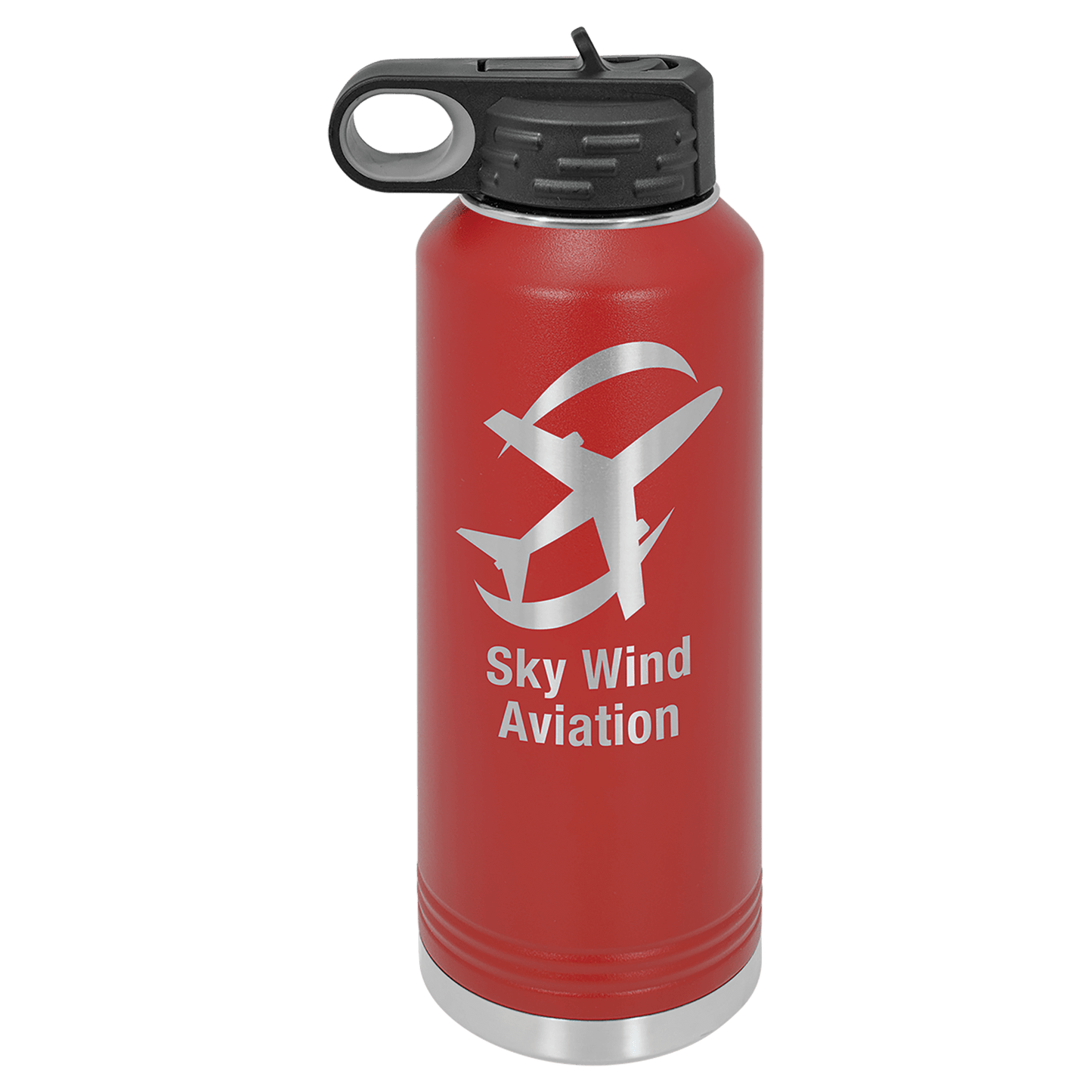 Red 40 oz. Polar Camel Water Personalized Water Bottle