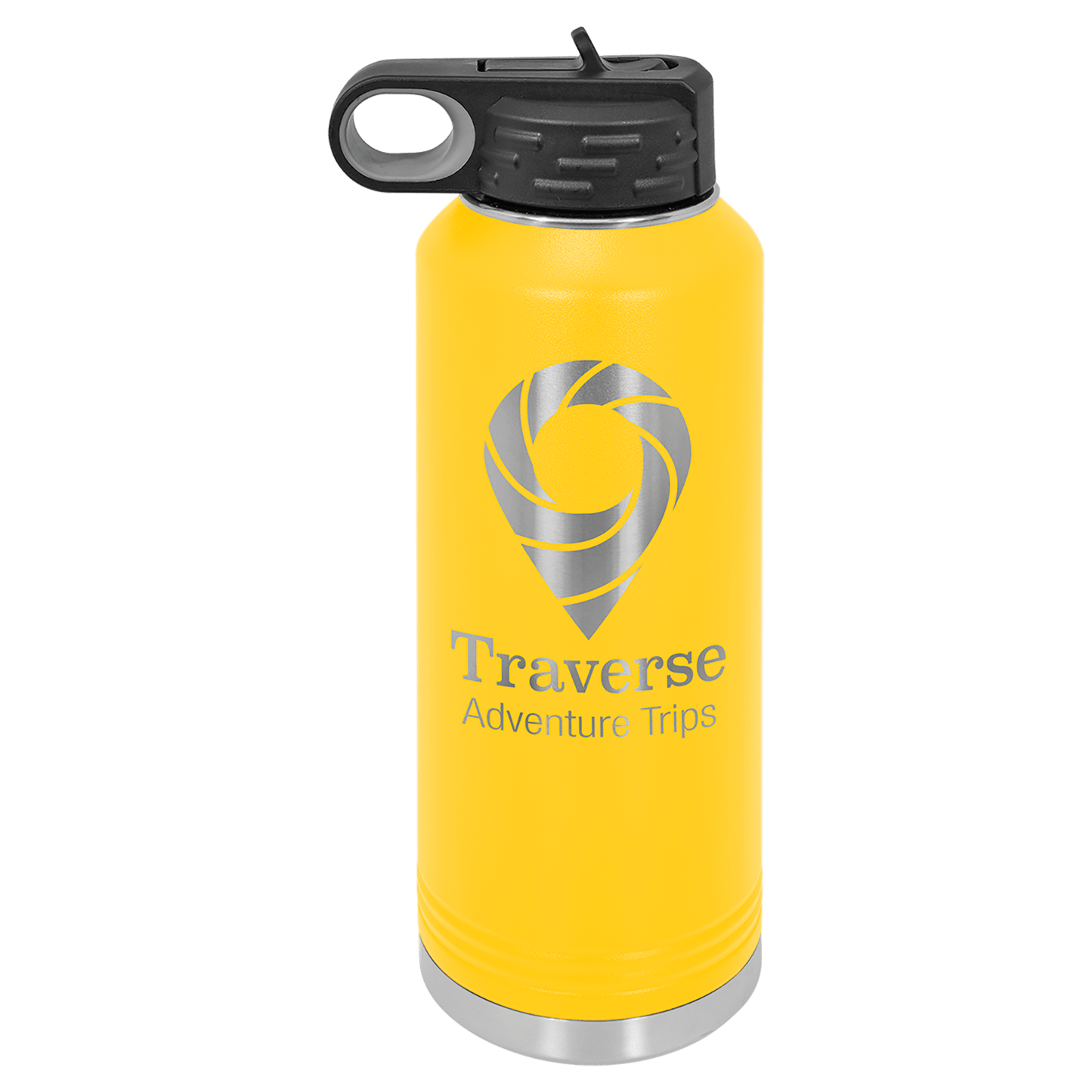 Yellow 40 oz. Polar Camel Water Personalized Water Bottle