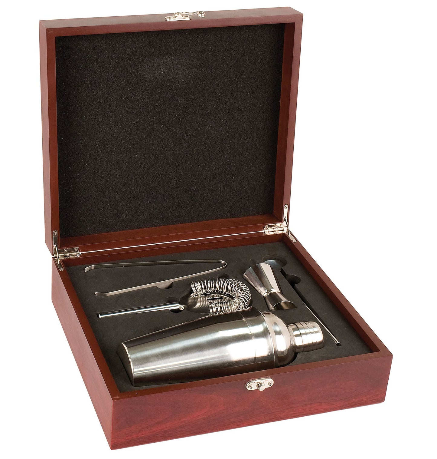 Custom Rosewood Finish Martini Set