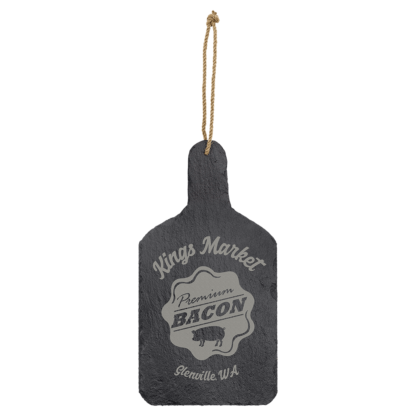 Custom Slate Cutting Board with Hanging String