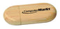 Personalized 8GB Rounded USB Flash Drive - Bamboo