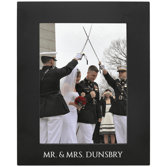 Black Anodized Aluminum Photo Personalized Photo Frame