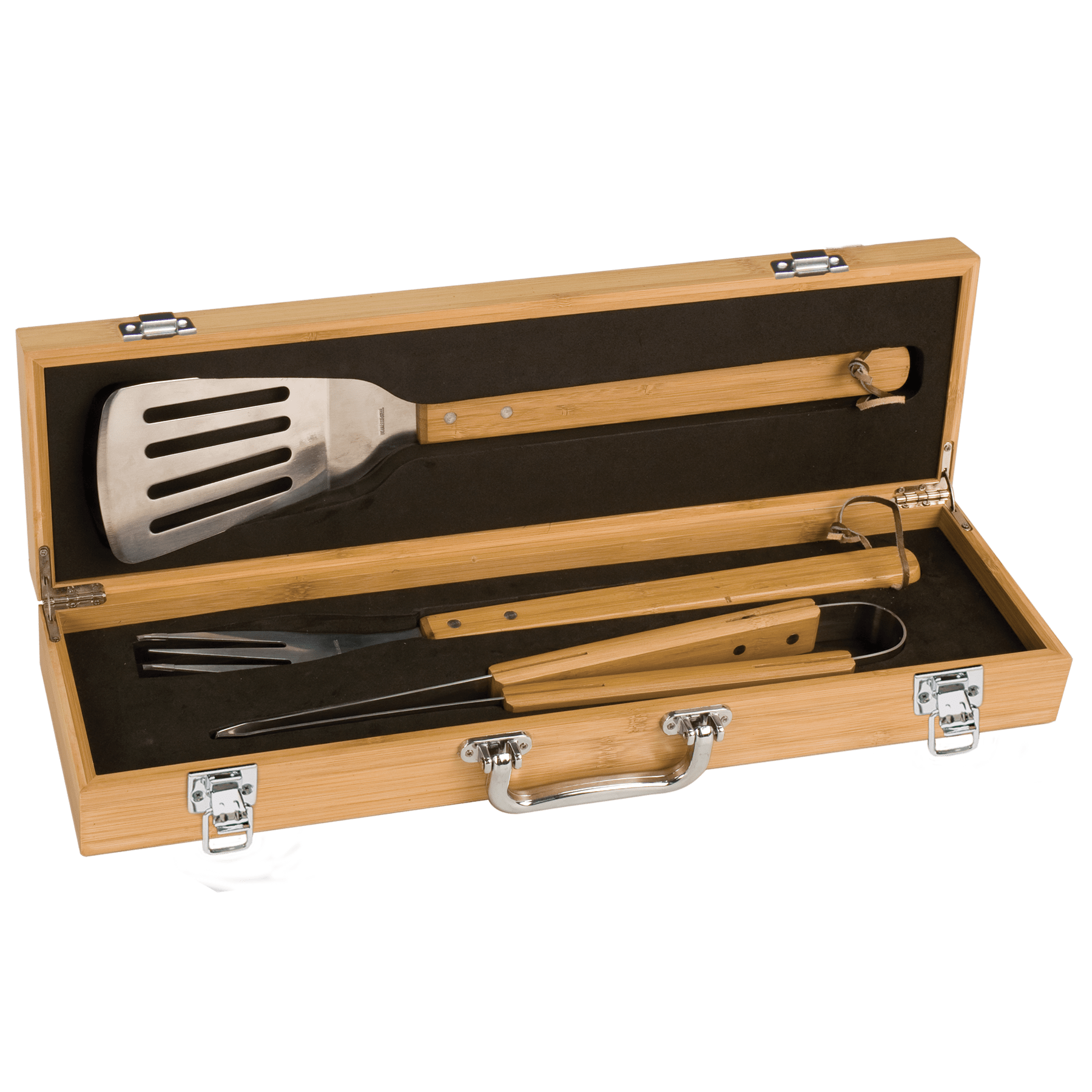 Personalized Bamboo BBQ Gift Set