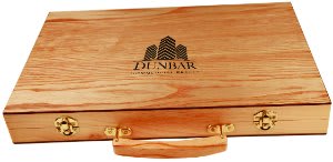 Personalized Wood Backgammon Set - Wood