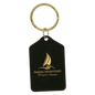 Black Brass Tablet Personalized Keychain