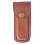 Personalized Bison River Leather Sheath with Snap Closure for 4 Folding Knife