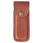 Personalized Bison River Leather Sheath with Snap Closure for 5 Folding Knife