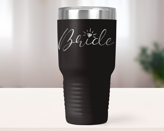 Personalized Bride 30oz Insulated Tumbler | Wedding Gift | Engagement