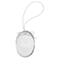 Oval Premier Custom Engraved Glass Ornament