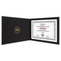 Personalized Black/Gold Leatherette Certificate Holders - Leatherette