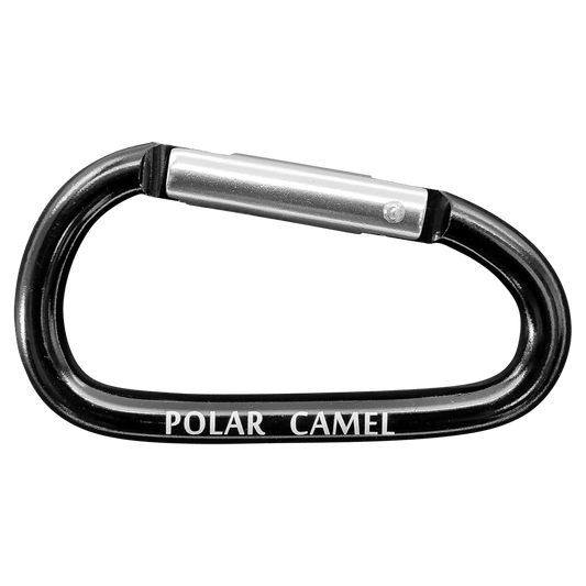 Black Polar Camel Water Personalized Water Bottle Carabiner