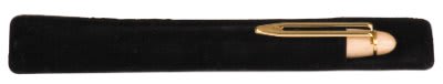 Personalized Black Velvet Pen Sleeve