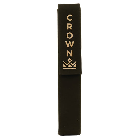 Personalized Black/Gold Leatherette Single Pen Case - Leatherette