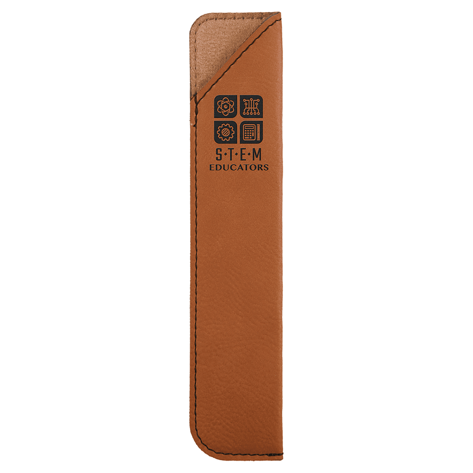 Personalized Rawhide Leatherette Single Pen Sleeve - Leatherette