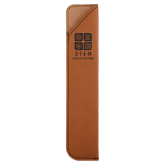 Personalized Rawhide Leatherette Single Pen Sleeve - Leatherette