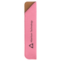 Personalized Pink Leatherette Single Pen Sleeve - Leatherette