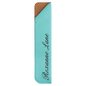 Personalized Teal Leatherette Single Pen Sleeve - Leatherette