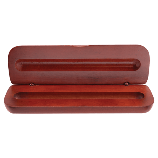 Personalized Rosewood Finish Pen/Pencil Case   (Case Only) - Bamboo