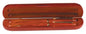 Personalized Rosewood Finish Double Pen Case   (Case Only) - Bamboo