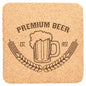 Square Cork Custom Engraved Coaster