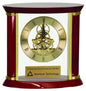 Custom Executive Piano Finish Clock Gold/Rosewood - Wood