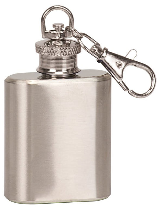 Custom Stainless Steel 1 oz. Flask Keychain
