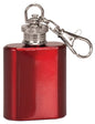 Custom Gloss Red 1 oz. Flask Keychain