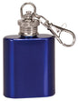 Custom Gloss Blue 1 oz. Flask Keychain